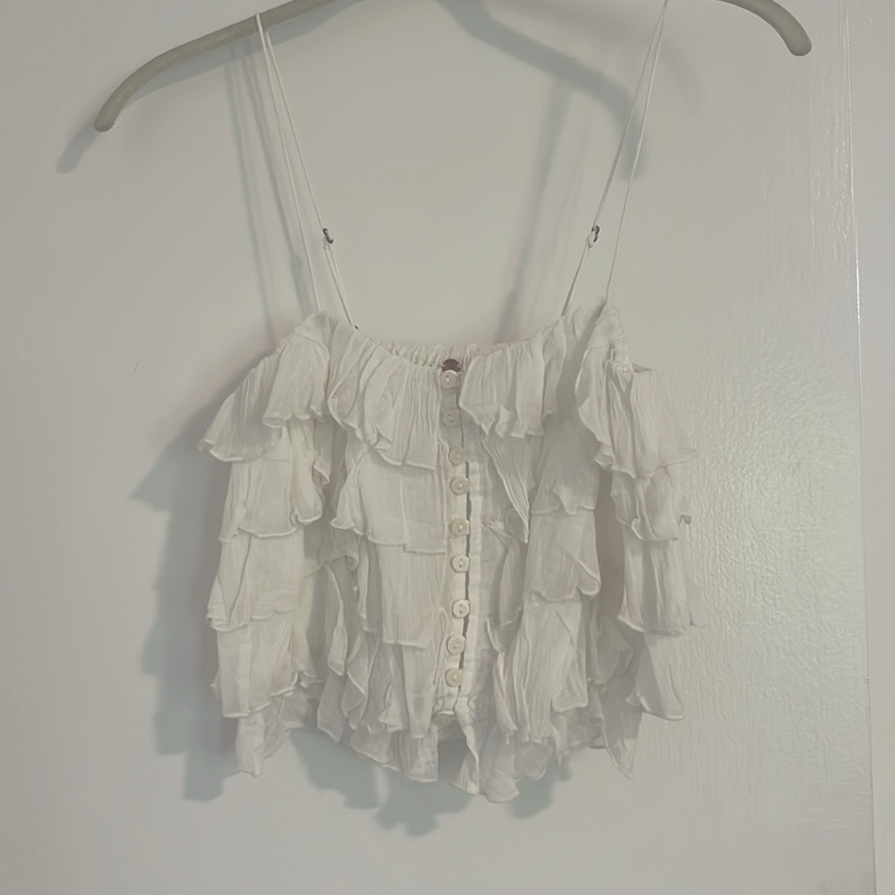 Free People Ruffle Top